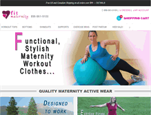 Tablet Screenshot of fitmaternity.com